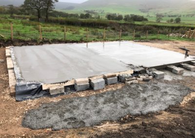 Bleasdale, Preston Garage Build including Structural Steelwork.